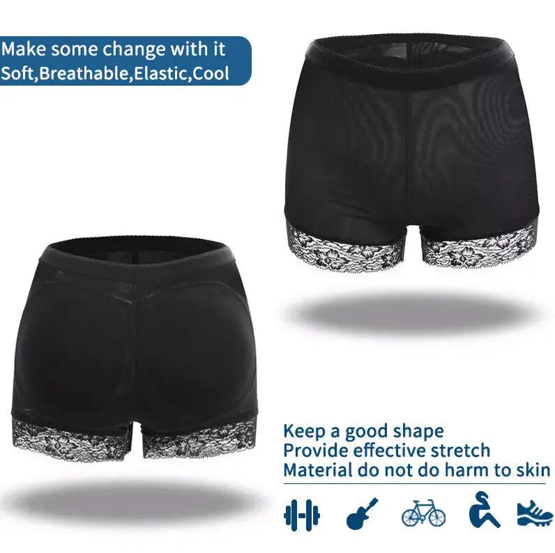 Booty Shaper Padded Underwear Panty Women's Butt Lifter & Hip Enhancer