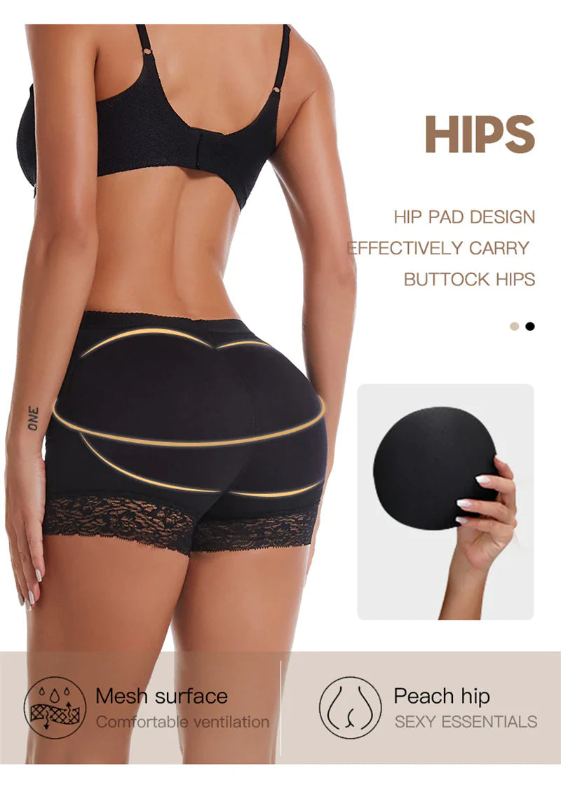 Booty Shaper Padded Underwear Panty Women's Butt Lifter & Hip Enhancer