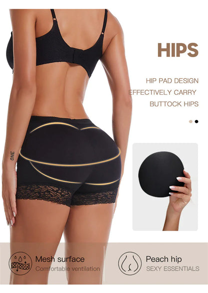 Booty Shaper Padded Underwear Panty Women's Butt Lifter & Hip Enhancer