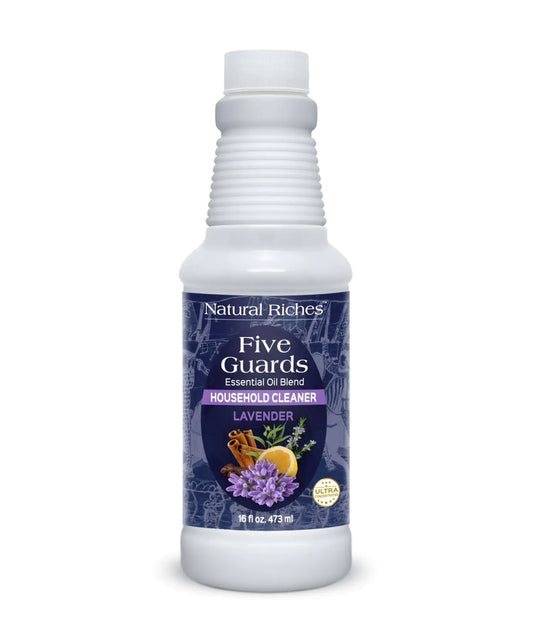 Natural Riches Household Cleaner Concentrate Five Guards Lavender scent from The Tales of French stories of Thieves Essential oil Blend household cleaner - 16 fl oz