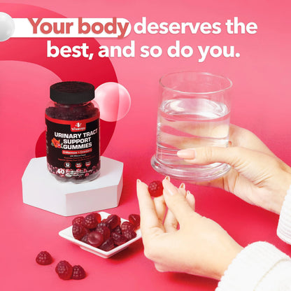 Potent Cranberry Gummies 1500mg with D Mannose Urinary Tract Health for Women